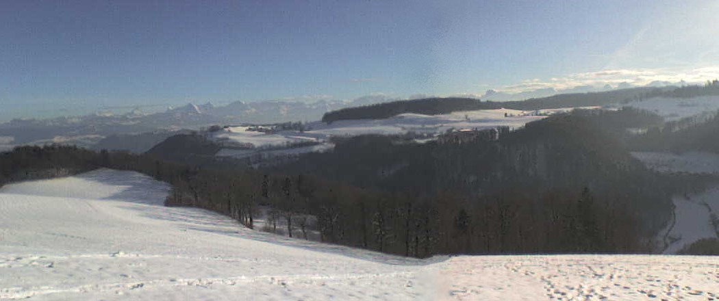 Panorama - Aussicht vom Gurten auf die Berner Alpen und Voralpen