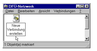Bild Fenster DFÜ-Netzwerk